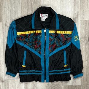 Vintage 1990s Active Stuff Caesars Multicolour Large Women's Jacket